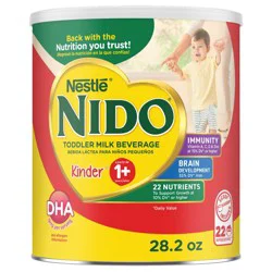 Nido Kinder 1+ Powder Beverage Mix - 28.2oz: Toddler Formula, Milk Base, Brain Development, Immune Support