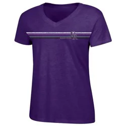 MLB Colorado Rockies Women's Bi-Blend V-Neck T-Shirt - L