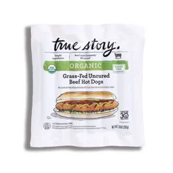 True Story Organic Grass Fed Beef Hot Dogs - 10oz/6ct