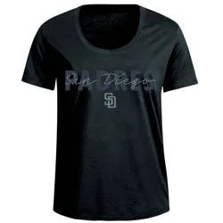 MLB San Diego Padres Women's Black Bi-Blend T-Shirt - M