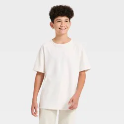 Boys' Oversized Heavyweight T-Shirt - art class™ White S