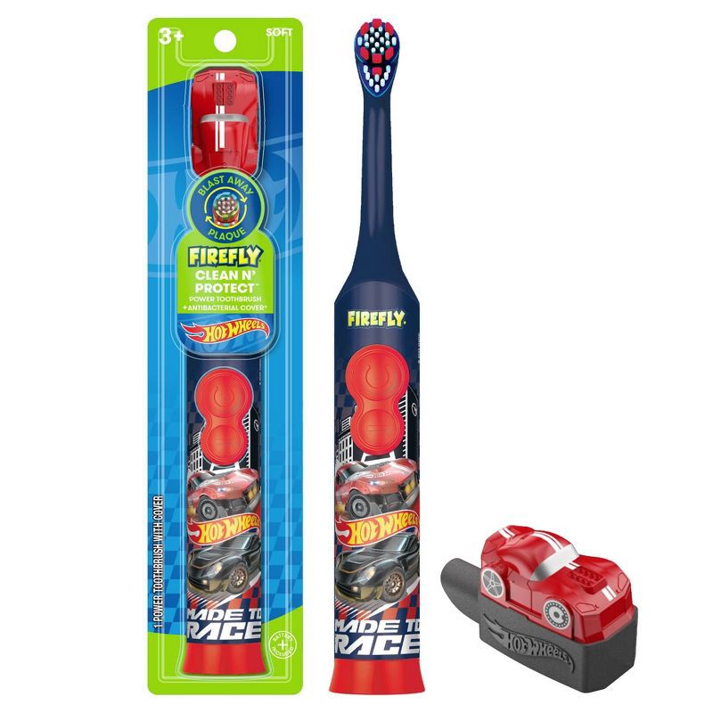 slide 1 of 6, Firefly Hot Wheels Clean n' Protect Kids Electric Toothbrush, 1 ct