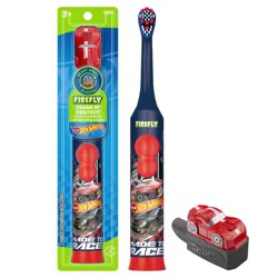 Firefly Hot Wheels Clean n' Protect Electric Toothbrush: Compact Head, Soft Nylon Bristles