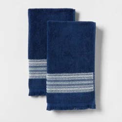 2pk Americana Striped Hand Towels Blue - Threshold™