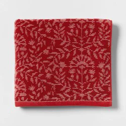Americana Floral Bath Towel Red - Threshold™