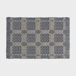 20"x30" Americana Geo Bath Rug Khaki/Navy - Threshold™