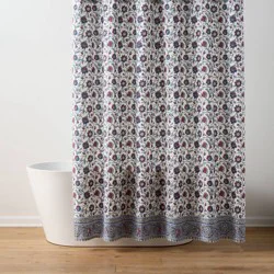 Americana Floral Shower Curtain Blue - Threshold™