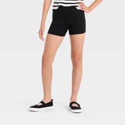 Girls' Super Soft Short Bike Shorts - art class™ Black S