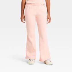 Girls' Fleece Flare Leg Sweatpants - art class™ Pink L