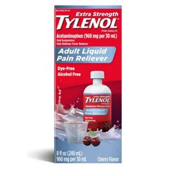 Tylenol Extra Strength Liquid Pain Reliever & Fever Reducer - Acetaminophen - Cherry - 8 fl oz