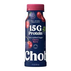 Chobani Cherry Berry Greek Yogurt Drink - 15g Protein 7 fl oz