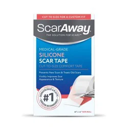 ScarAway Clear Silicone Scar Tape, Medical Grade Cut-to-Size Silicone Strip for Hypertrophic and Keloid Scars, Surgery, Burns and More - 60”Roll
