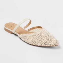Women's Vienna Flats with Memory Foam Insole - A New Day™ Light Taupe 7