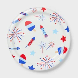 20ct 4th of July USA Celebration Dinner Paper Plates Red/White/Blue - Spritz™