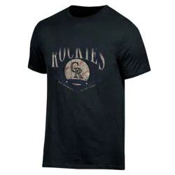 MLB Colorado Rockies Men's Biblend Coop T-Shirt - XXL