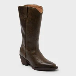Women's Reed Boots with Memory Foam Insole - Universal Thread™ Reed Weathered Brown 9.5
