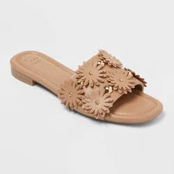 Women's Ziva Sandals with Memory Foam Insole - A New Day™ Tan 6.5