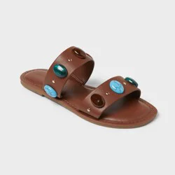 Women's Sarai Sandals with Memory Foam Insole - Universal Thread™ Brown 9.5