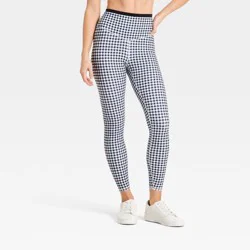 Women's High-Rise Piped 7/8 Leggings - JoyLab™ Black M