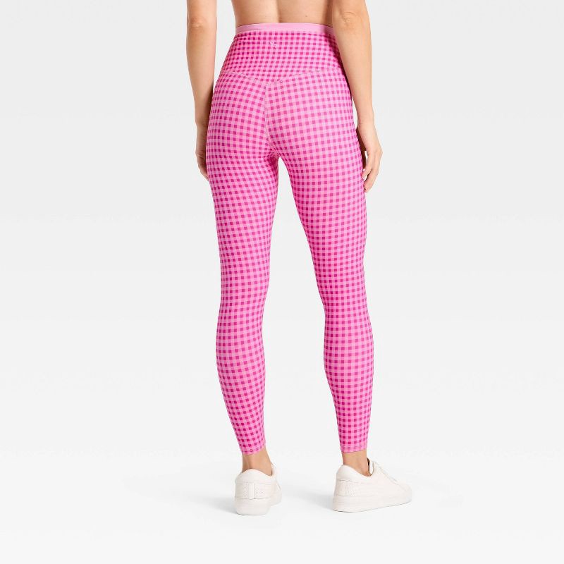 slide 2 of 3, Women's High-Rise Piped 7/8 Leggings - JoyLab™ Pink XS, 1 ct