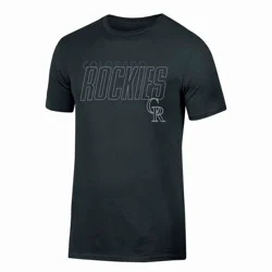 MLB Colorado Rockies Men's Black Core T-Shirt - XL