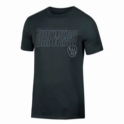 MLB Milwaukee Brewers Men's Black Core T-Shirt - L