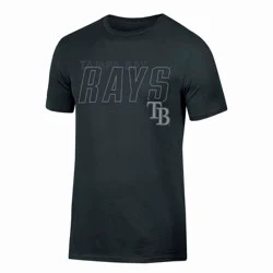MLB Tampa Bay Rays Men's Black Core T-Shirt - L