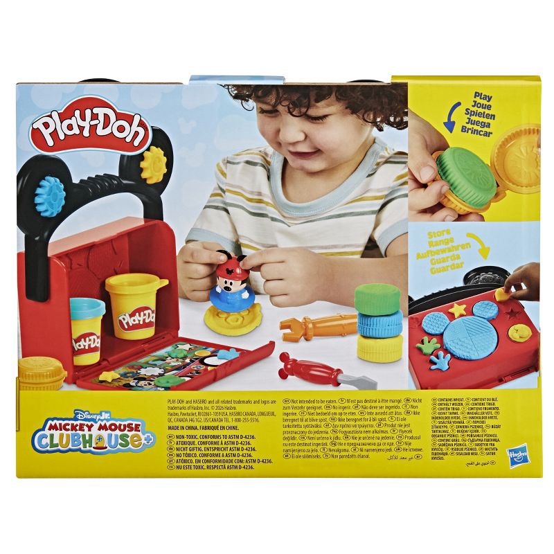slide 4 of 9, Play-Doh Disney Junior Mickey On-the-Go Garage Playset, 1 ct