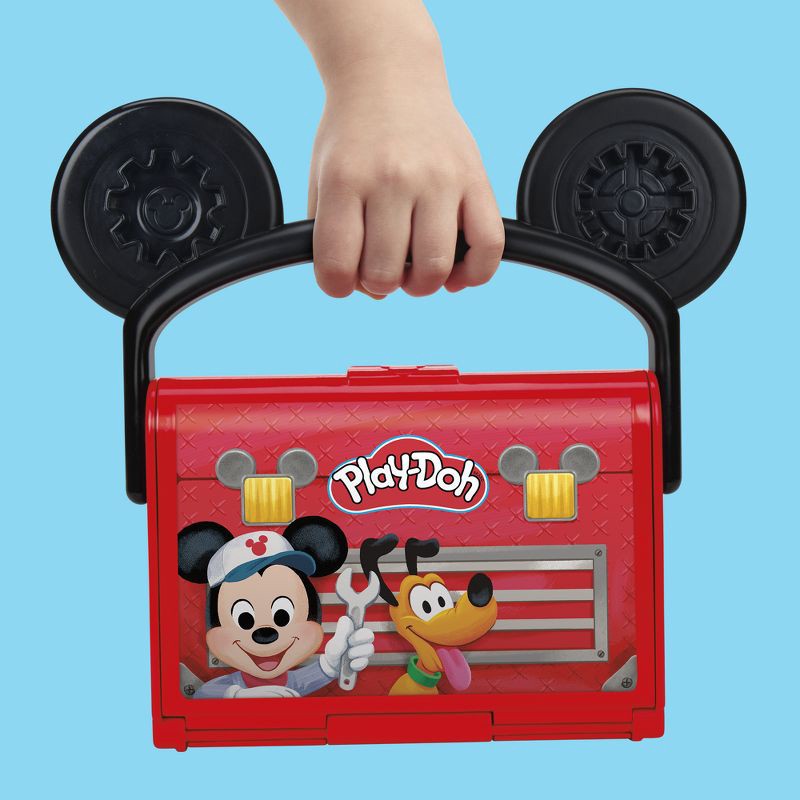 slide 9 of 9, Play-Doh Disney Junior Mickey On-the-Go Garage Playset, 1 ct