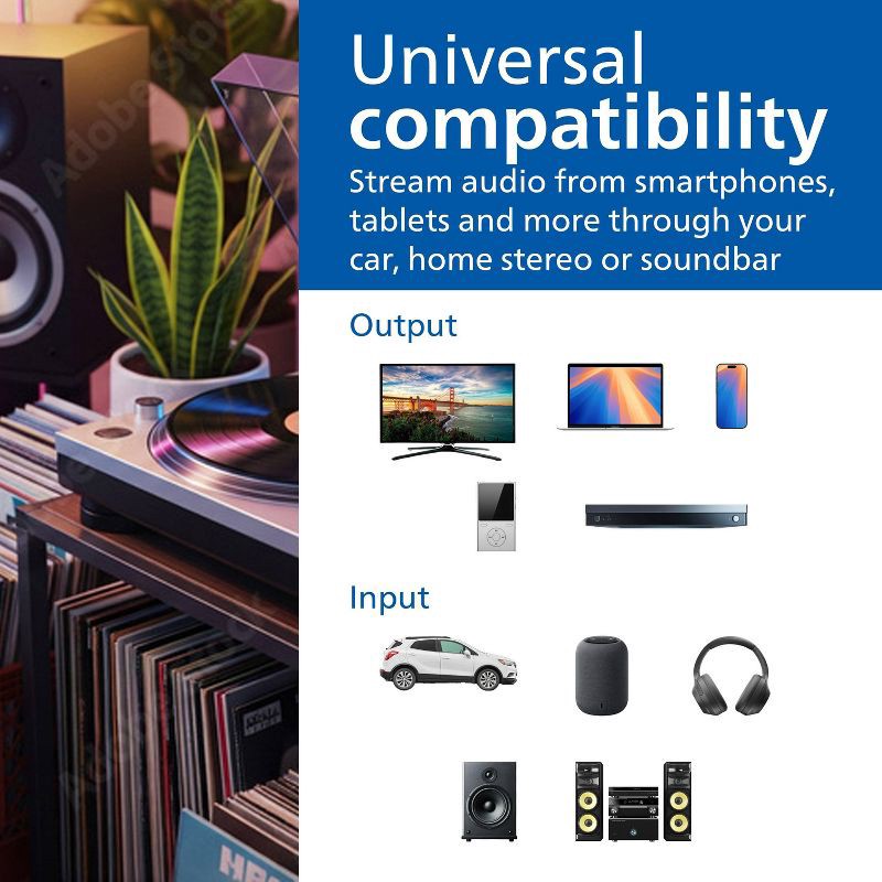 slide 4 of 6, Philips 3.5mm Auxiliary Audio Cable - Silver, 1 ct