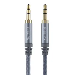 Philips 3.5mm Auxiliary Audio Cable - Silver
