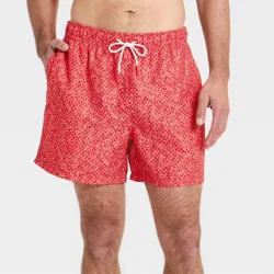 Men's 5'' Swim Trunks - Goodfellow & Co™ Red XXL
