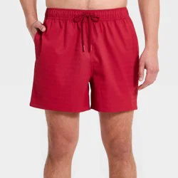 Men's 5'' Swim Trunks - Goodfellow & Co™ Dark Red XXL