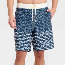 Men's 9'' Swim Trunks - Goodfellow & Co™ Blue S