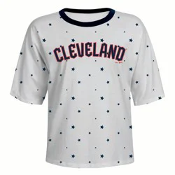 MLB Cleveland Guardians Women's Stars Fashion T-Shirt - S