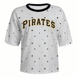 MLB Pittsburgh Pirates Women's Stars Fashion T-Shirt - L