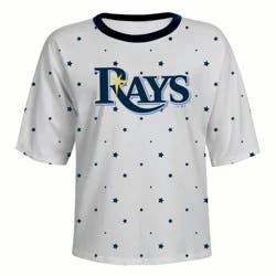 MLB Tampa Bay Rays Women's Stars Fashion T-Shirt - M