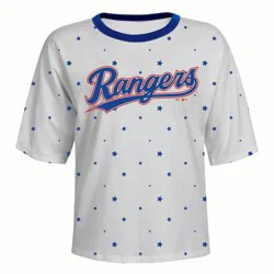 MLB Texas Rangers Women's Stars Fashion T-Shirt - XL