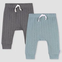 Gerber Childrenswear Gerber Baby 2pk Jogger Pants - Blue 24M