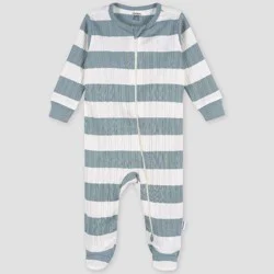 Gerber Childrenswear Gerber Baby Striped Sleep N' Play - Blue 0-3M