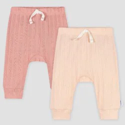 Gerber Childrenswear Gerber Baby 2pk Jogger Pants - Pink 6-9M