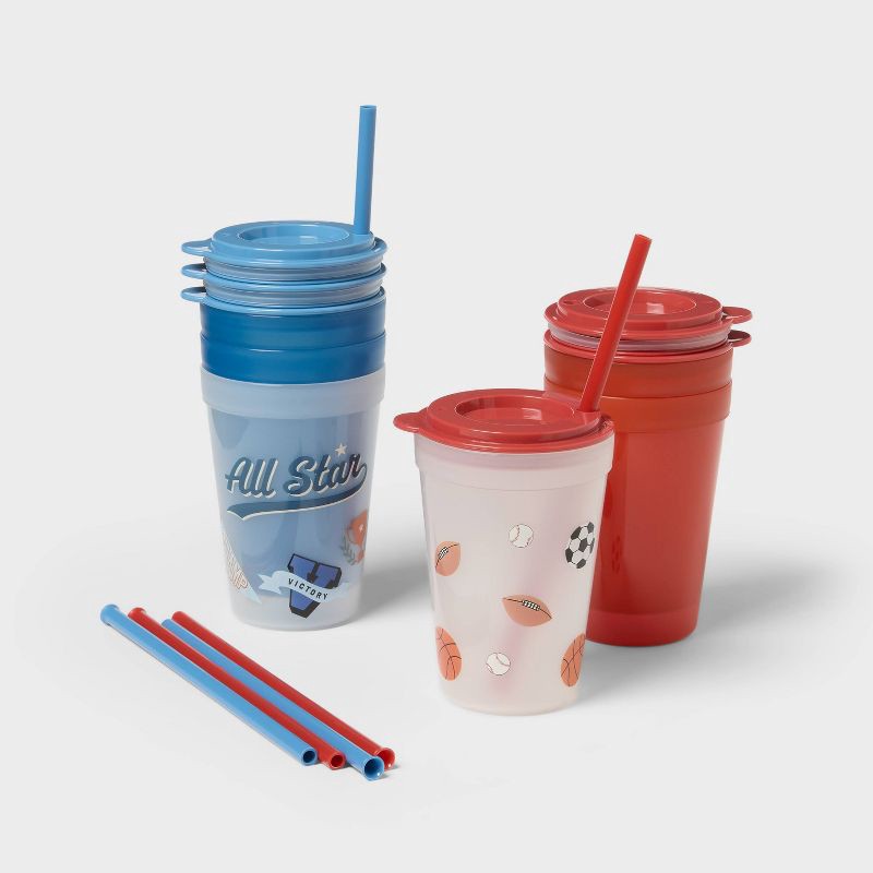 slide 1 of 4, 18pc Older Boys' Assorted Tumbler Set - Pillowfort™, 18 ct