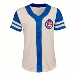 MLB Chicago Cubs Women's Antique White Jersey - S