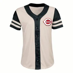 MLB Cincinnati Reds Women's Antique White Jersey - M