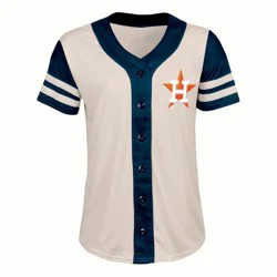MLB Houston Astros Women's Antique White Jersey - M