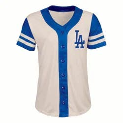 MLB Los Angeles Dodgers Women's Antique White Jersey - XL
