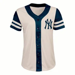 MLB New York Yankees Women's Antique White Jersey - L