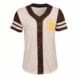 MLB San Diego Padres Women's Antique White Jersey - M