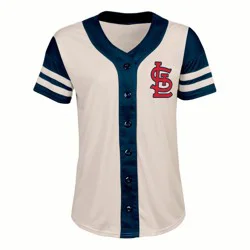 MLB St. Louis Cardinals Women's Antique White Jersey - S