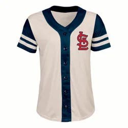MLB St. Louis Cardinals Women's Antique White Jersey - S